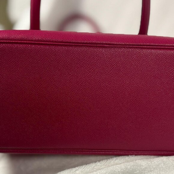 Coach Gallery Tote in Fuchsia with Scarf and Charm (2004) - Picture 7 of 11